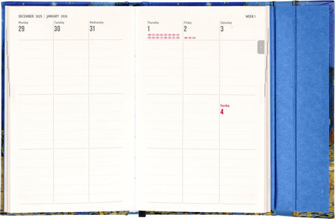 Wöchentlicher Magnetplaner Vincent van Gogh 2026, 13 x 21 cm