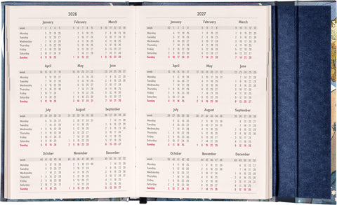 Wöchentlicher Magnetplaner Alfons Mucha 2026, 11 x 16 cm