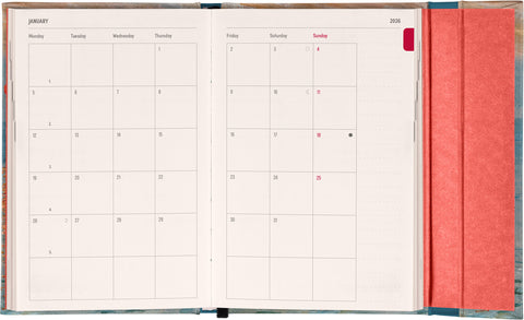 Wöchentlicher Magnetplaner Claude Monet 2026, 11 x 16 cm