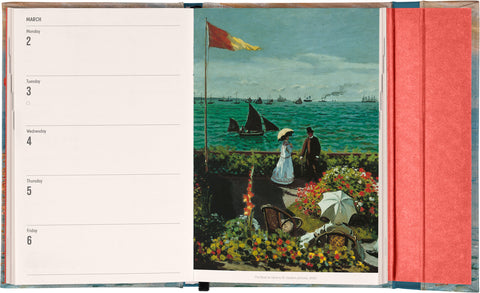 Wöchentlicher Magnetplaner Claude Monet 2026, 11 x 16 cm