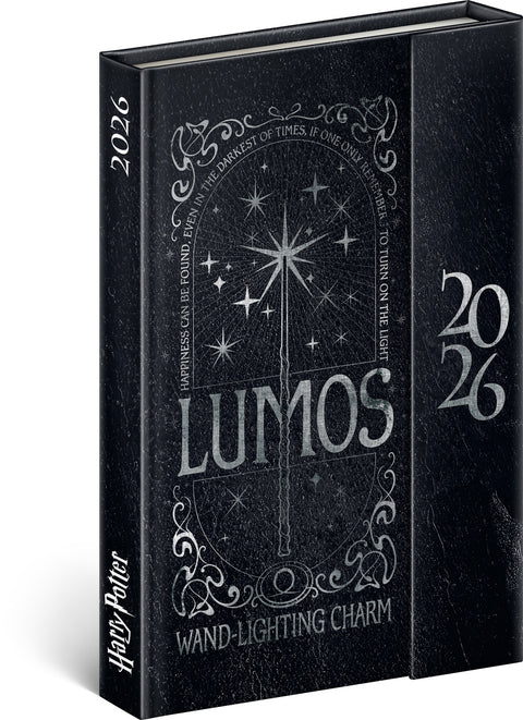 Wöchentlicher Magnetplaner Harry Potter – Lumos 2026, 11 x 16 cm