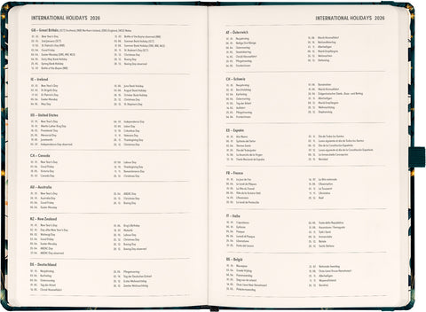 Planbook Kalender/Notizbuch Fuchs 2026, 13 x 21 cm