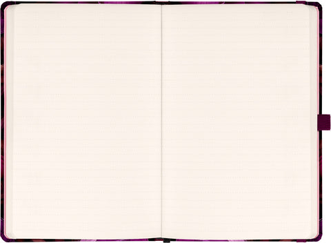 Planbook Kalender/Notizbuch Violette Blumen 2026, 13 x 21 cm
