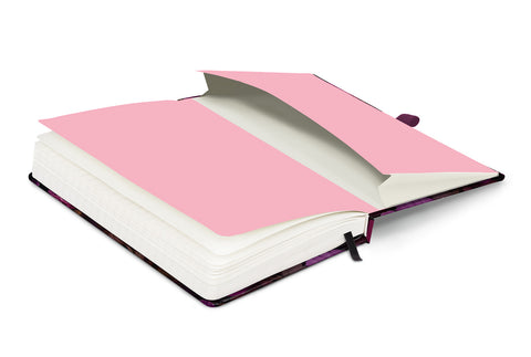 Planbook Kalender/Notizbuch Violette Blumen 2026, 13 x 21 cm