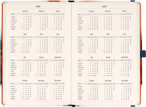 Planbook Kalender/Notizbuch Japan 2026, 13 x 21 cm