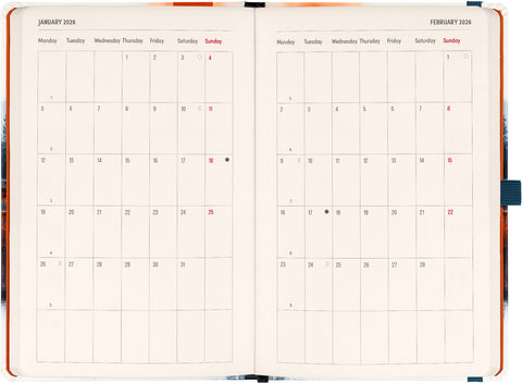 Planbook Kalender/Notizbuch Japan 2026, 13 x 21 cm