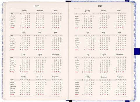 Planbook Planer/Notizbuch Marine Life 2027, 13 x 21 cm
