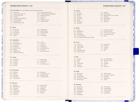 Planbook Planer/Notizbuch Marine Life 2027, 13 x 21 cm