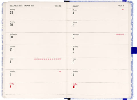 Planbook Planer/Notizbuch Marine Life 2027, 13 x 21 cm