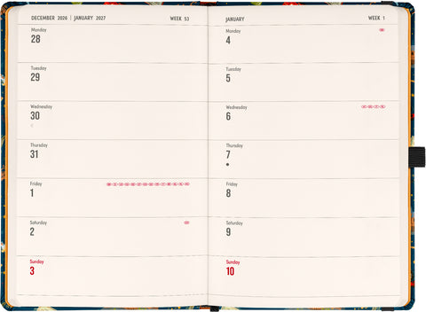 Planbook Planer/Notizbuch Harry Potter – Hogwarts Express 2027, 13 x 21 cm