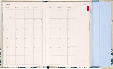 Magnetic Weekly Planner Katsushika Hokusai 2027, 11 x 16 cm