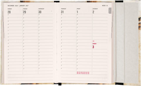 Magnetic Weekly Planner Michelangelo 2027, 11 x 16 cm