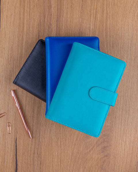 Refill – Weekly Ring Bound Planner 2027, turquoise, 12,5 x 19 cm