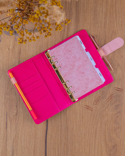 Refill – Weekly Ring Bound Planner 2027, blush pink, 12,5 x 19 cm