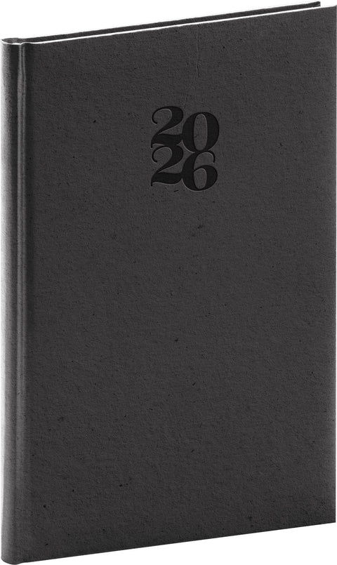 NOTIQUE Buchkalender Essenza 2026 – Woche, Kaffee, 15 x 21 cm