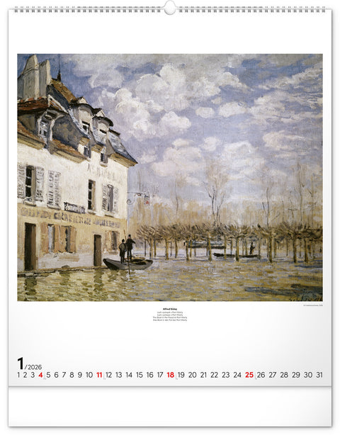 Wandkalender Impressionismus 2026, 48 x 56 cm