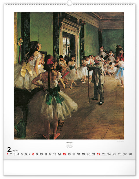 Wandkalender Impressionismus 2026, 48 x 56 cm