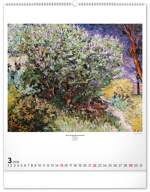 Wandkalender Impressionismus 2026, 48 x 56 cm