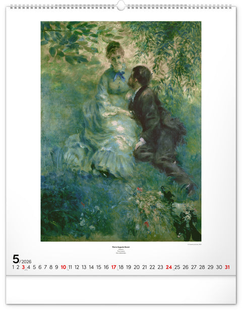Wandkalender Impressionismus 2026, 48 x 56 cm