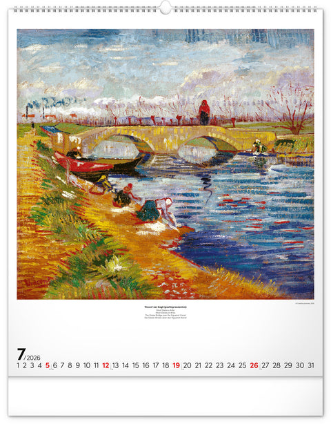 Wandkalender Impressionismus 2026, 48 x 56 cm