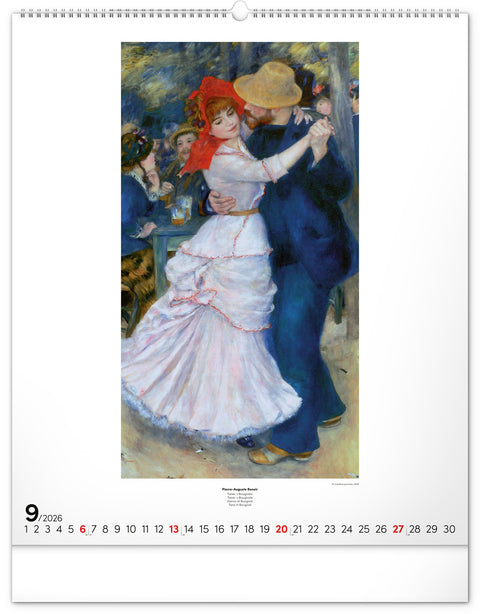 Wandkalender Impressionismus 2026, 48 x 56 cm