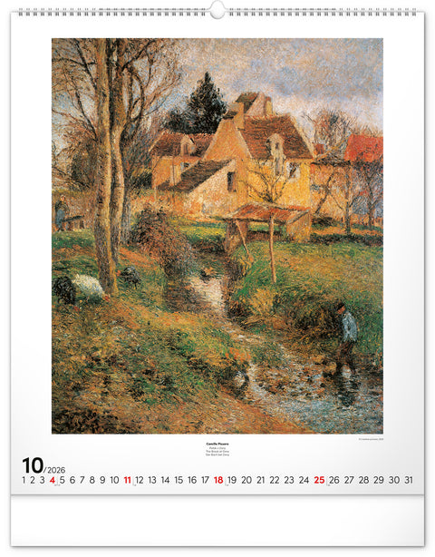 Wandkalender Impressionismus 2026, 48 x 56 cm
