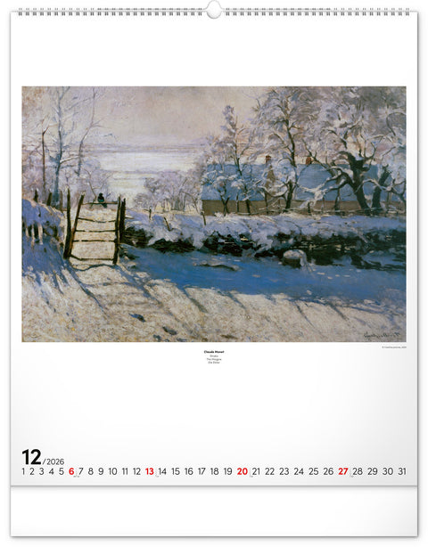 Wandkalender Impressionismus 2026, 48 x 56 cm