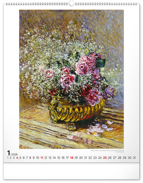 Wandkalender Claude Monet 2026, 48 x 56 cm
