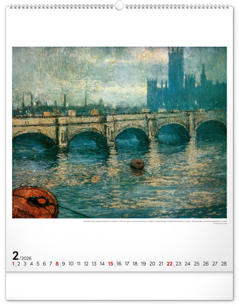 Wandkalender Claude Monet 2026, 48 x 56 cm