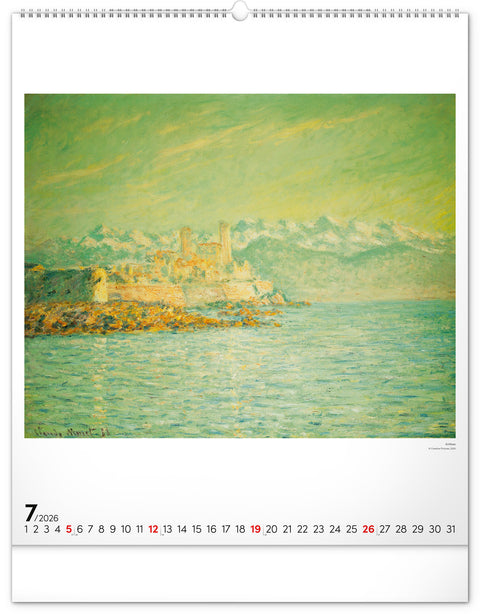 Wandkalender Claude Monet 2026, 48 x 56 cm