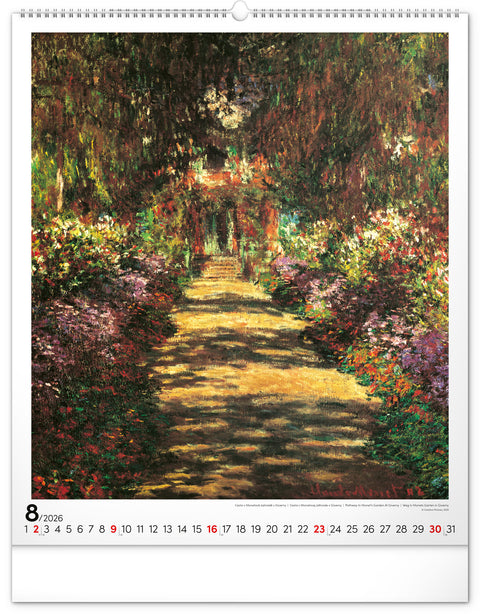 Wandkalender Claude Monet 2026, 48 x 56 cm