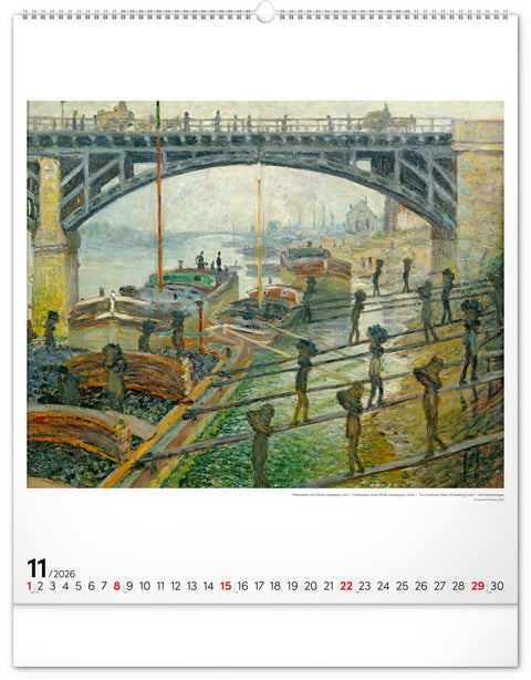 Wandkalender Claude Monet 2026, 48 x 56 cm
