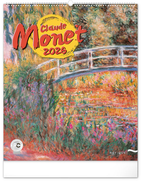 Wandkalender Claude Monet 2026, 48 x 56 cm