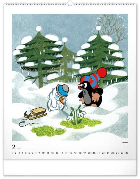 Wandkalender Der kleine Maulwurf 2026, 48 x 56 cm