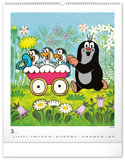 Wandkalender Der kleine Maulwurf 2026, 48 x 56 cm