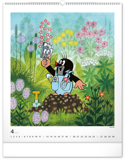 Wandkalender Der kleine Maulwurf 2026, 48 x 56 cm