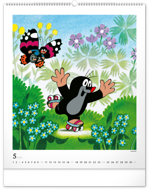 Wandkalender Der kleine Maulwurf 2026, 48 x 56 cm