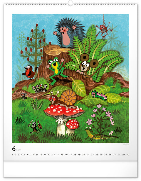 Wandkalender Der kleine Maulwurf 2026, 48 x 56 cm