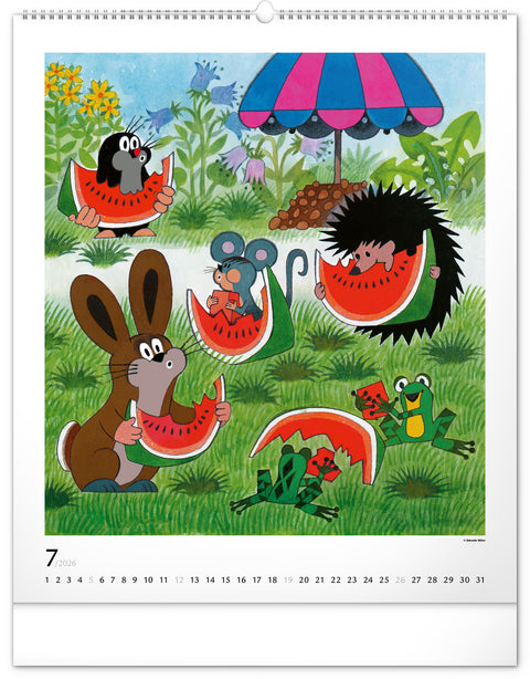 Wandkalender Der kleine Maulwurf 2026, 48 x 56 cm