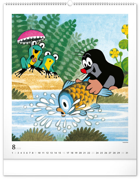 Wandkalender Der kleine Maulwurf 2026, 48 x 56 cm