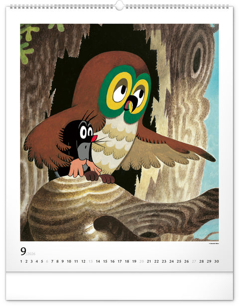 Wandkalender Der kleine Maulwurf 2026, 48 x 56 cm
