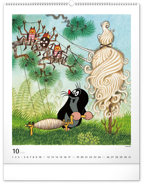 Wandkalender Der kleine Maulwurf 2026, 48 x 56 cm