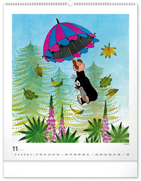 Wandkalender Der kleine Maulwurf 2026, 48 x 56 cm