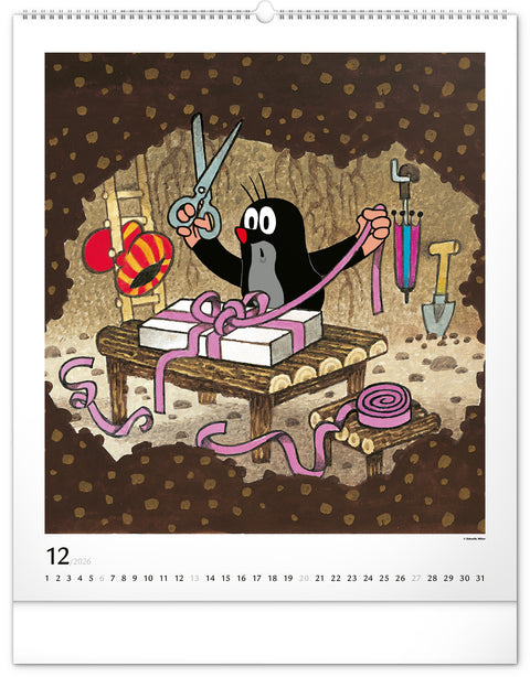 Wandkalender Der kleine Maulwurf 2026, 48 x 56 cm