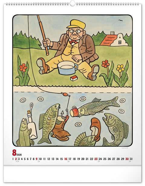 Wandkalender Josef Lada 2026, 48 x 56 cm