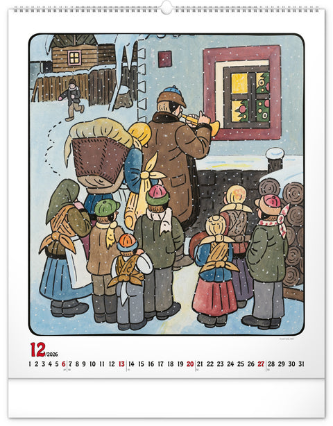 Wandkalender Josef Lada 2026, 48 x 56 cm