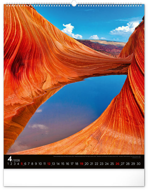 Wandkalender Energie 2026, 48 x 56 cm