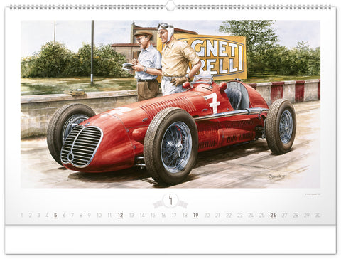 Wandkalender Oldtimers – Václav Zapadlík 2026, 64 x 42 cm