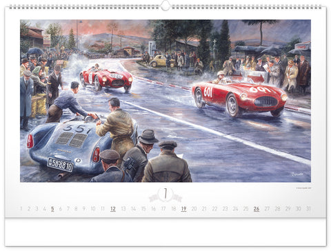 Wandkalender Oldtimers – Václav Zapadlík 2026, 64 x 42 cm