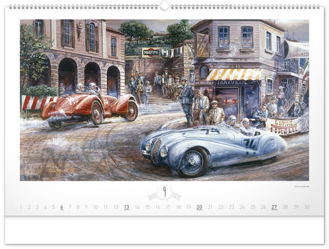 Wandkalender Oldtimers – Václav Zapadlík 2026, 64 x 42 cm